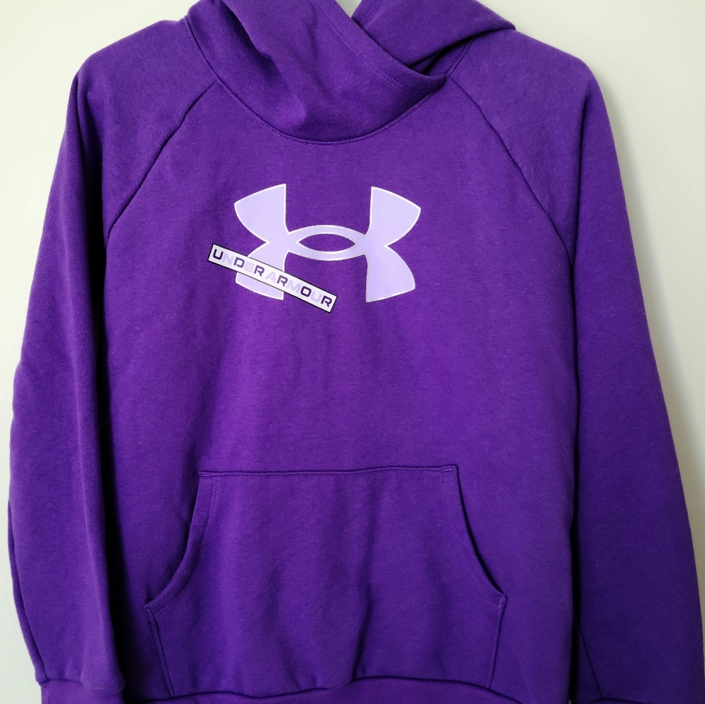 Under Armour Girls Hoodie loose fit size YXL youth XL purple